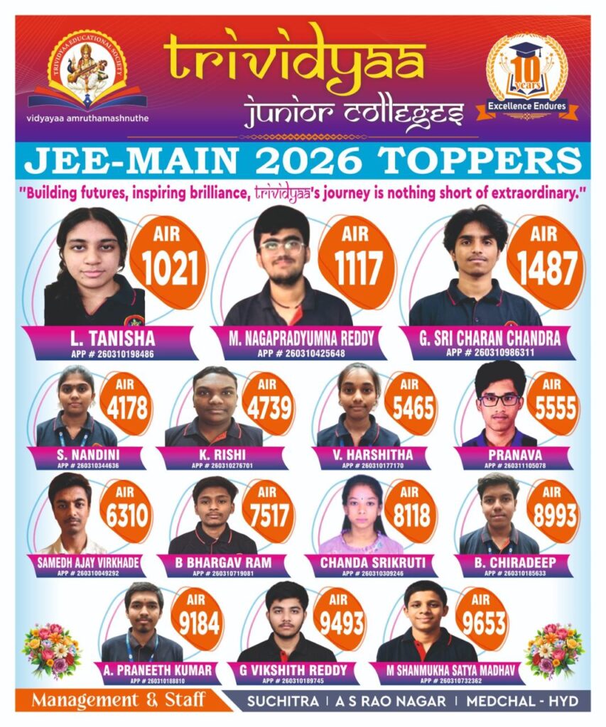 jee main toppers 2026